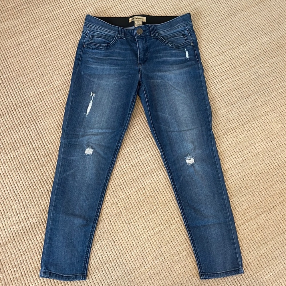 Women’s Democracy Jeans Mid-rise medium blue Jeans Ab Technology Distressed 10
